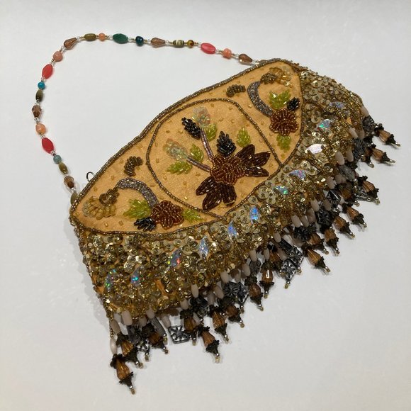 GOLDEN BEADED EVENING BAG - Picture 8 of 15